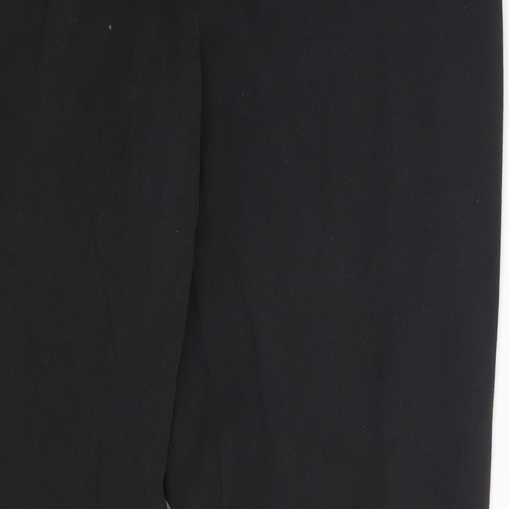 M&S Womens Black   Trousers  Size 10 L27.5 in