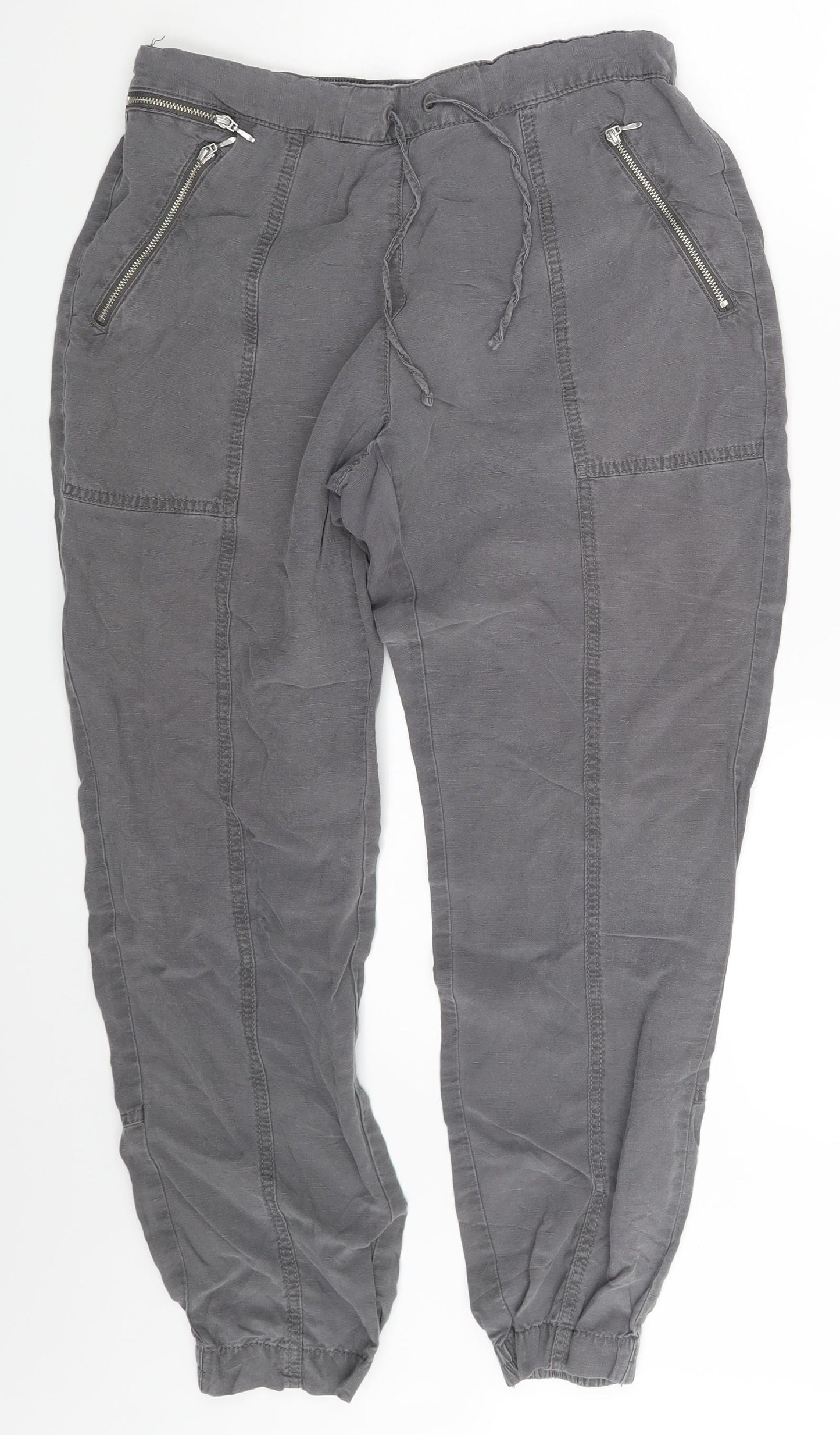 NEXT Womens Grey   Jogger Trousers Size 12 L26 in