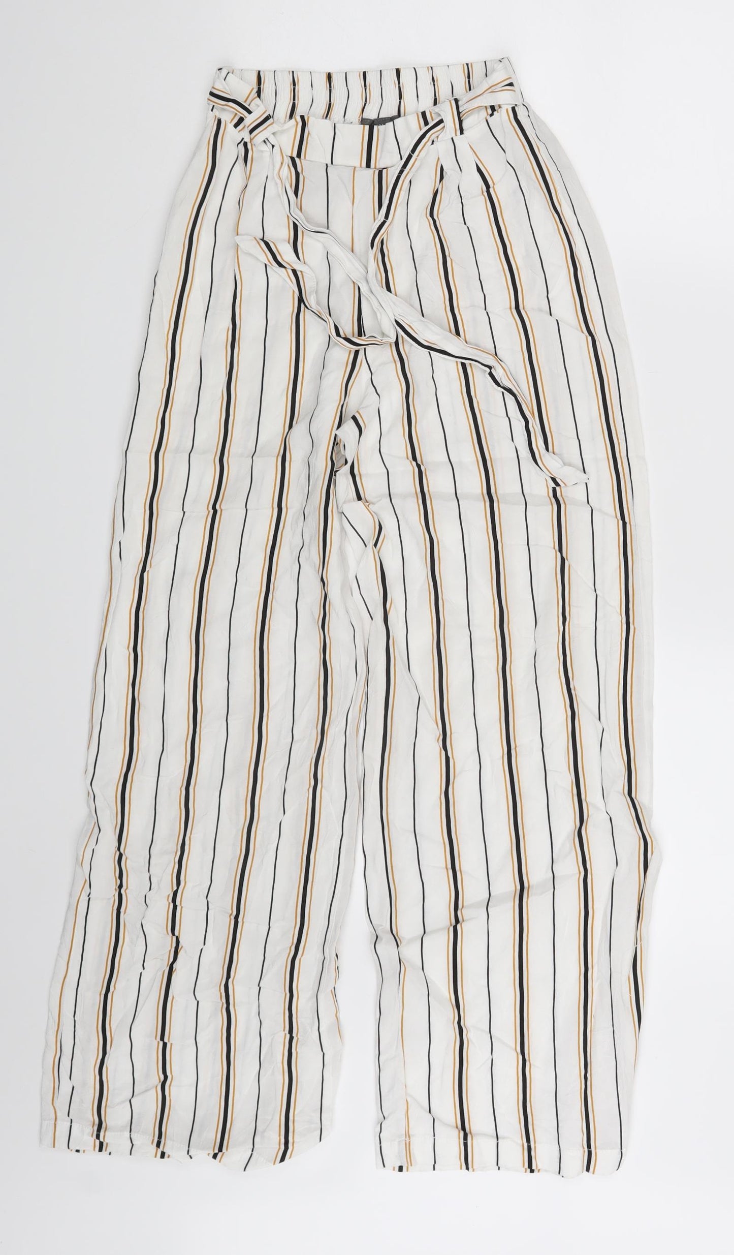 Primark Womens Multicoloured Striped  Sweatpants Trousers Size 4 L26 in