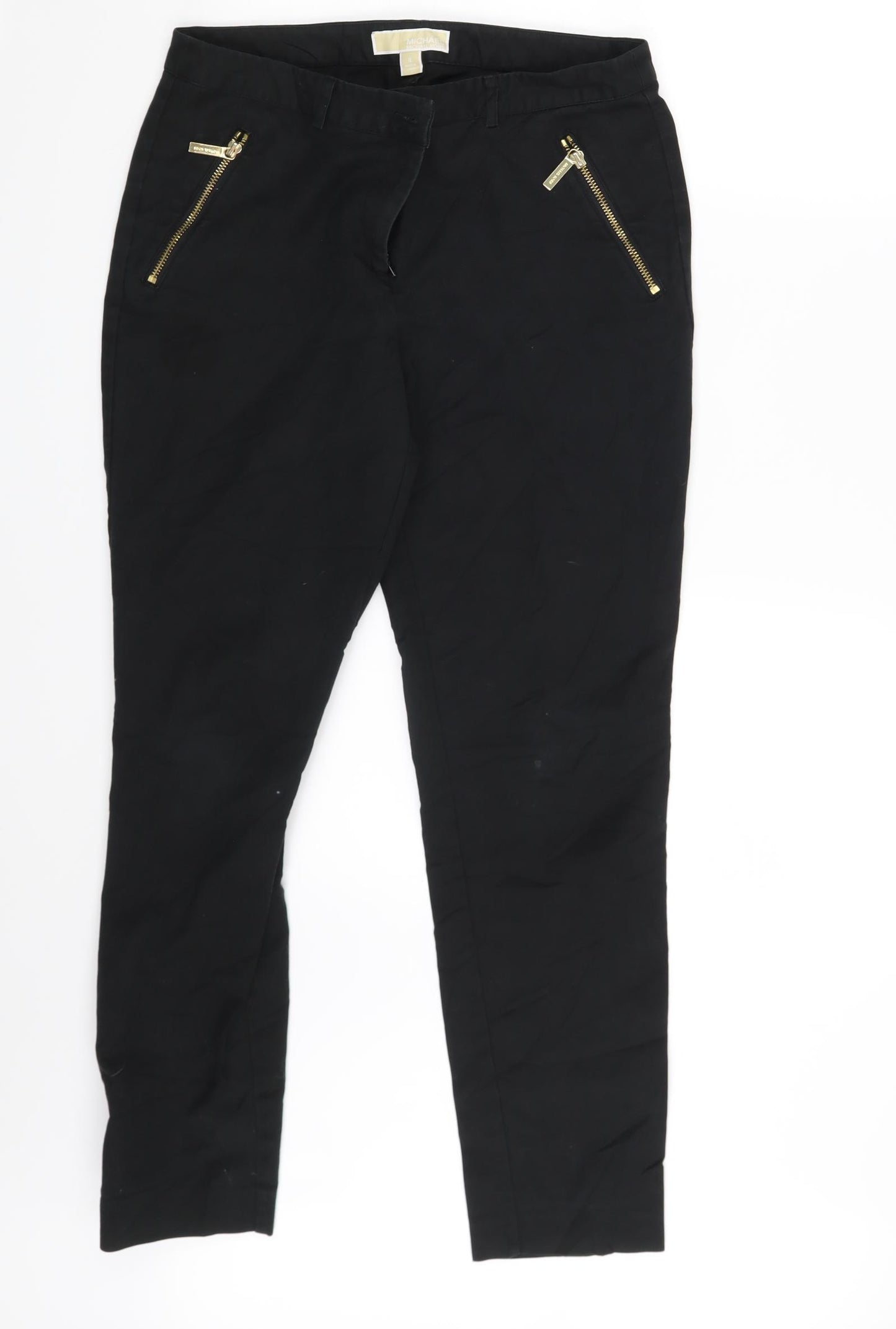 Michael Kors Womens Black   Chino Trousers Size 8 L26 in