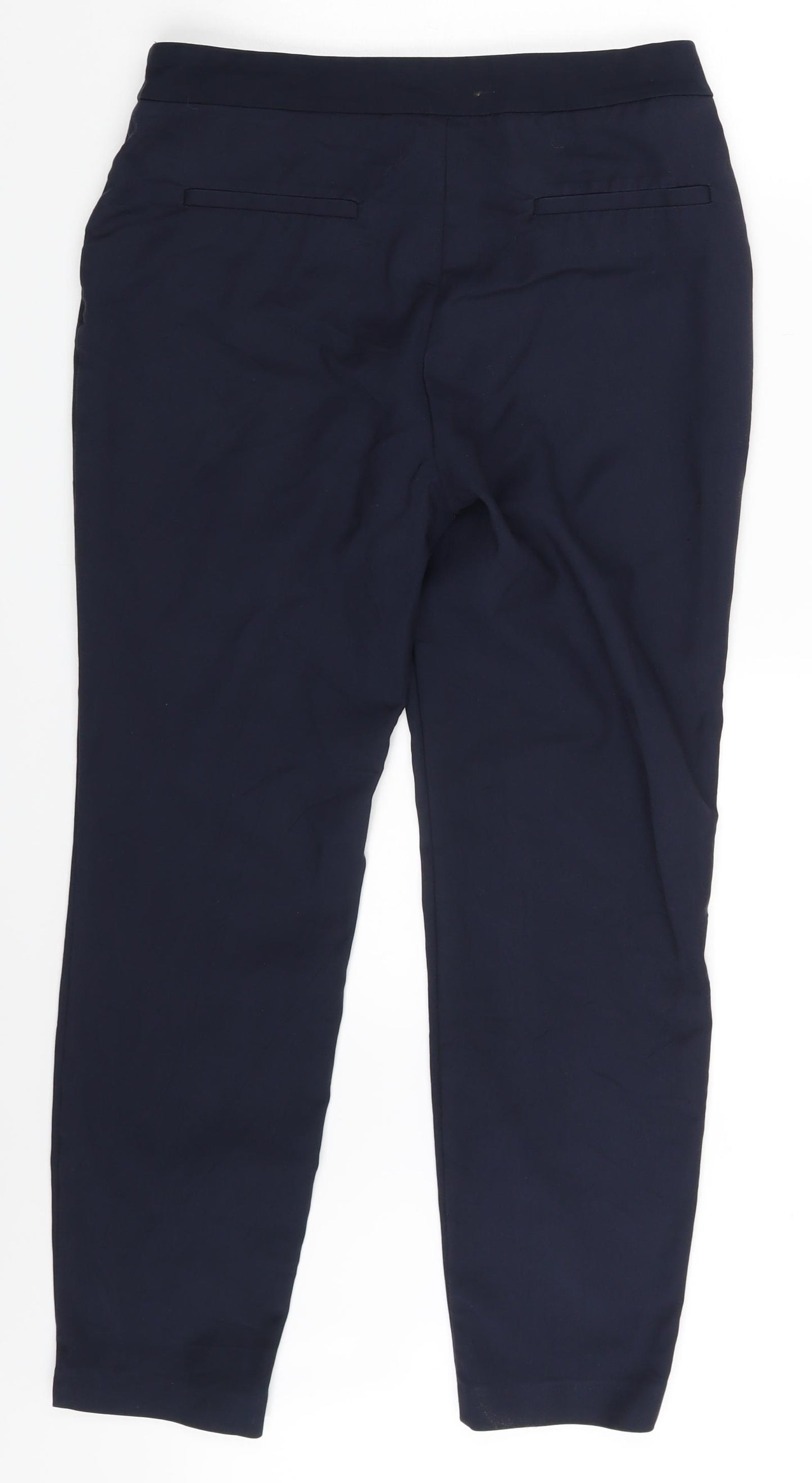 Papaya Womens Blue   Chino Trousers Size 12 L25.5 in