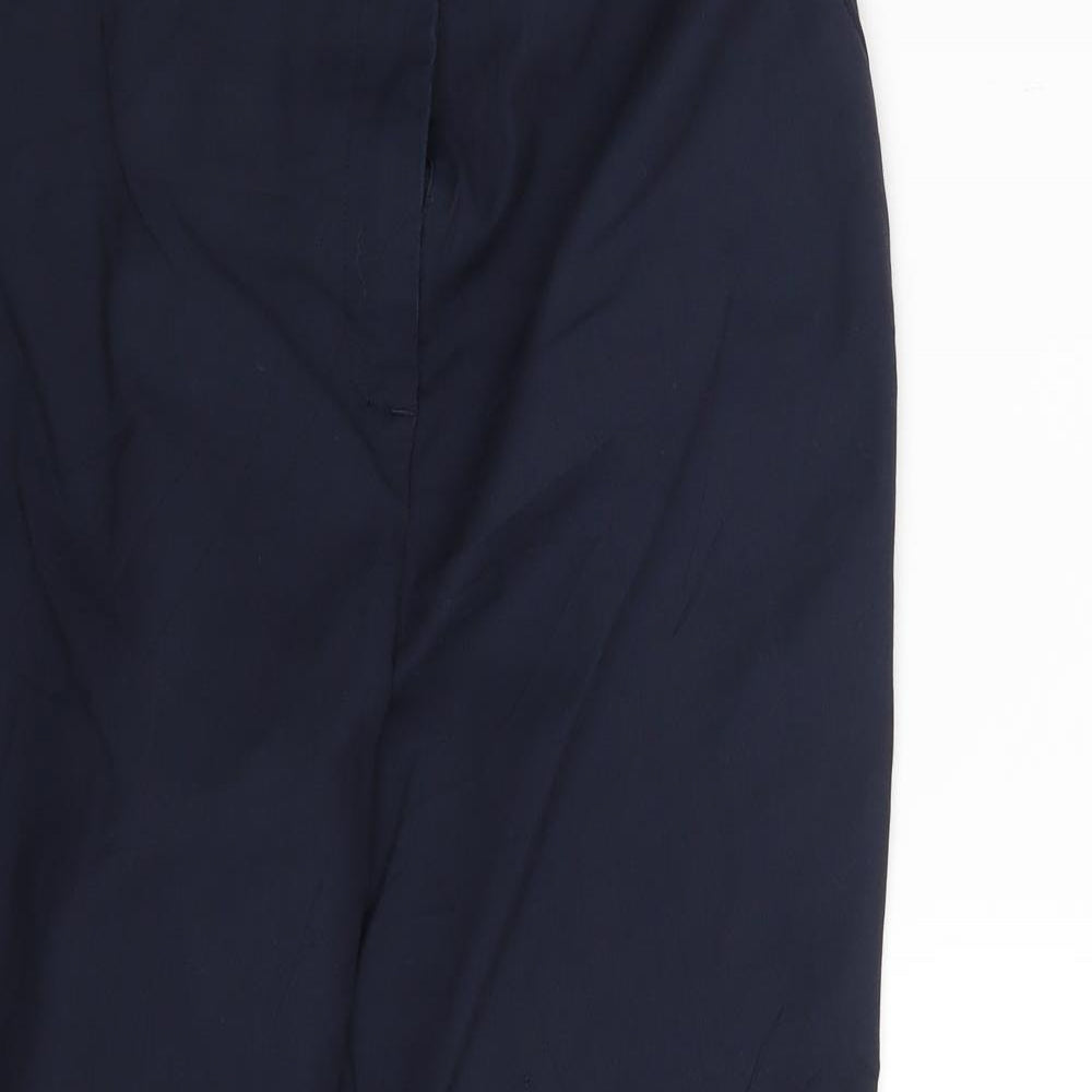 Papaya Womens Blue   Chino Trousers Size 12 L25.5 in