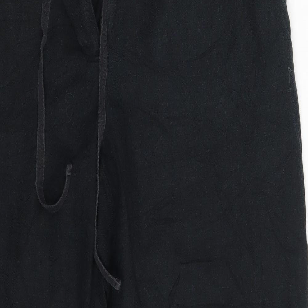 M&S Womens Black   Sweatpants Trousers Size 14 L27 in