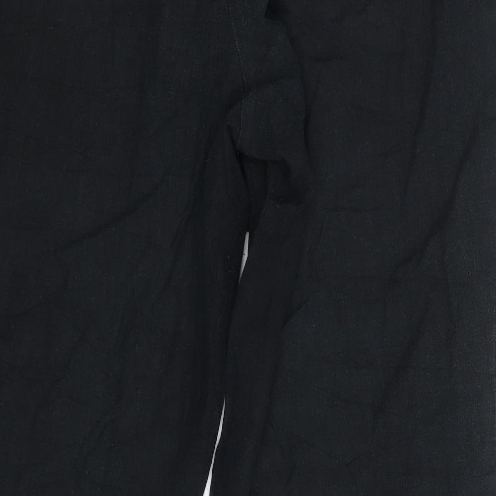 M&S Womens Black   Sweatpants Trousers Size 14 L27 in