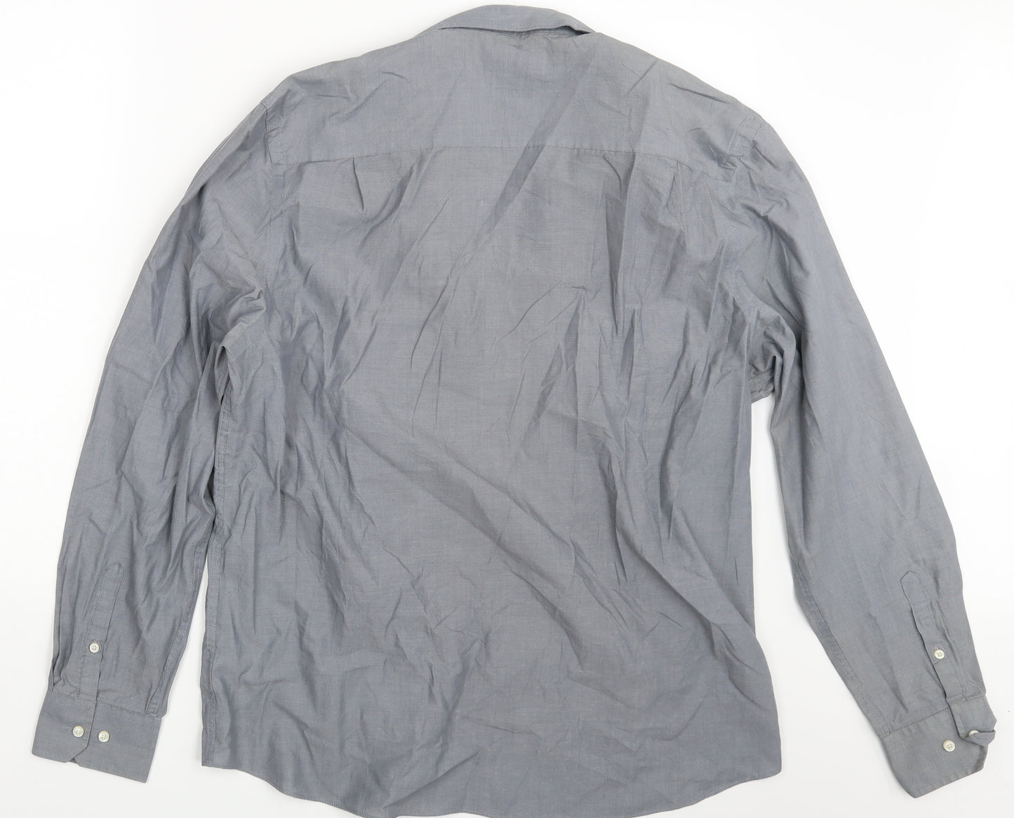 NEXT Mens Grey    Button-Up Size L