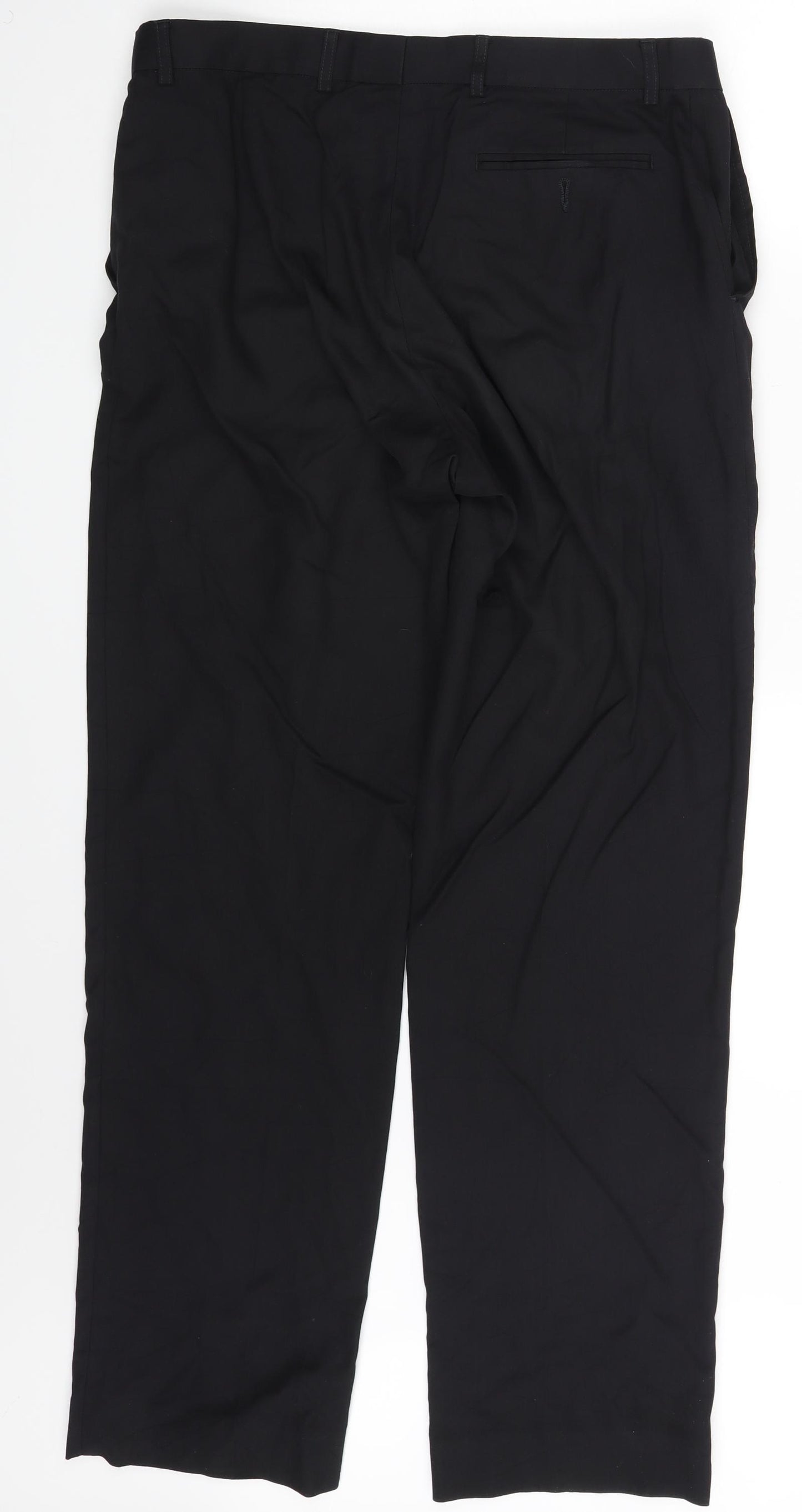M&S Mens Black   Trousers  Size 32 L32 in
