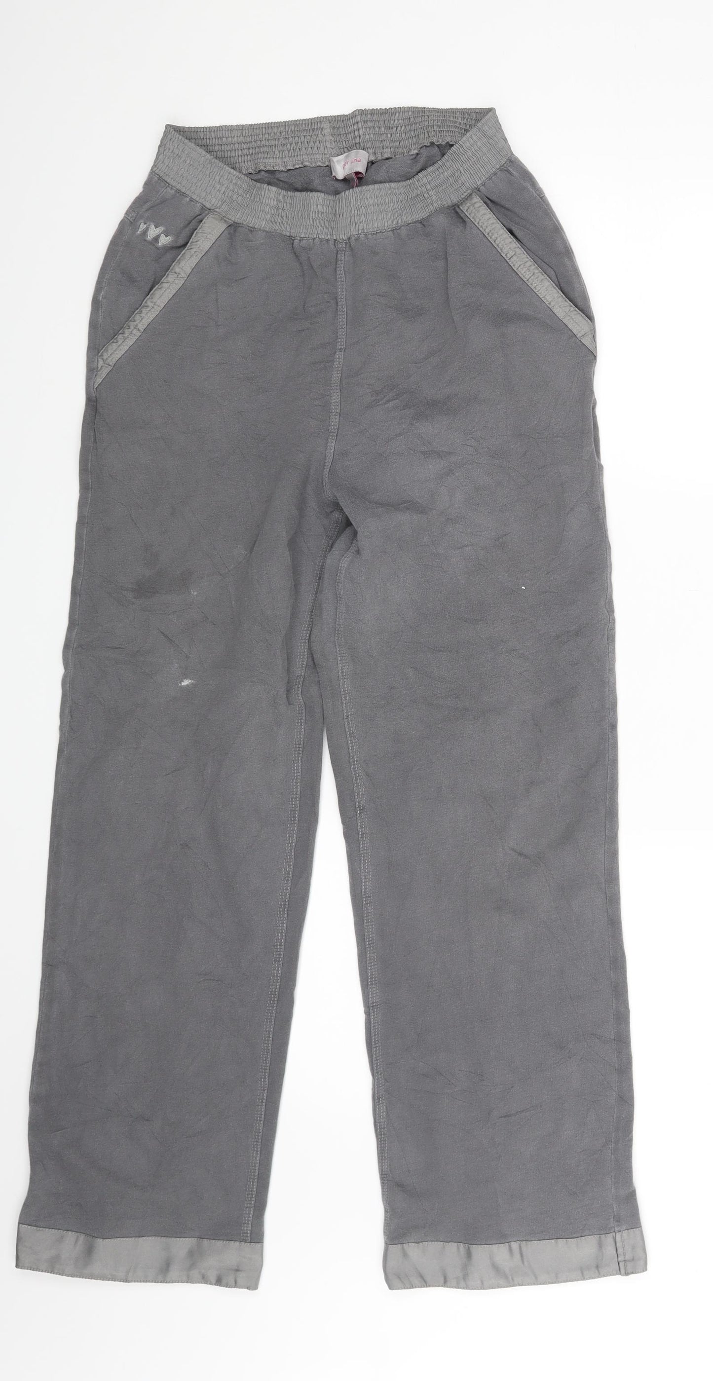 Per Una Womens Grey   Sweatpants Trousers Size 10 L27 in