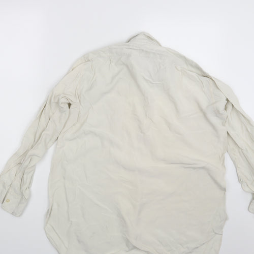 Tabaro Womens Ivory   Basic Button-Up One Size