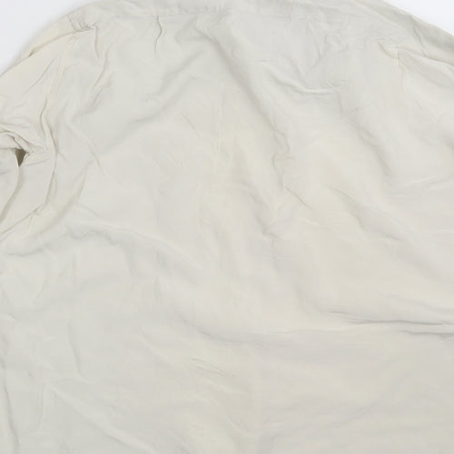 Tabaro Womens Ivory   Basic Button-Up One Size