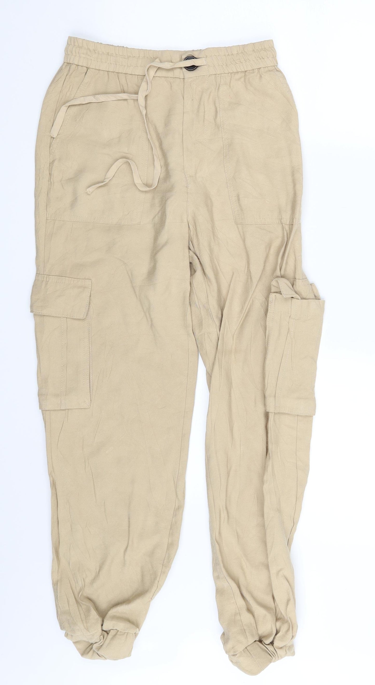 Preworn Womens Brown   Carrot Trousers One Size L25 in