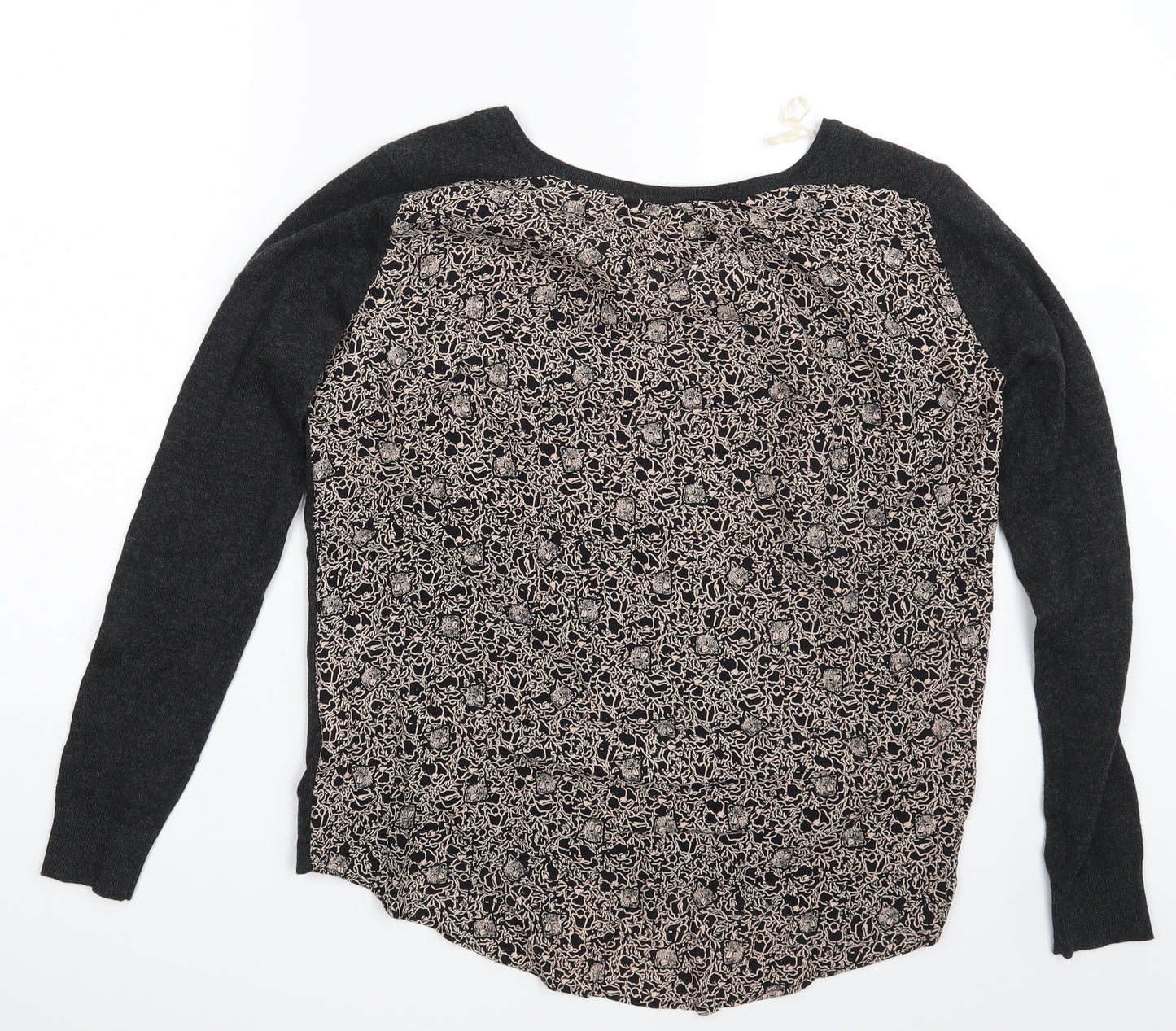 Marie Sixtine Womens Grey Floral  Pullover Jumper Size S