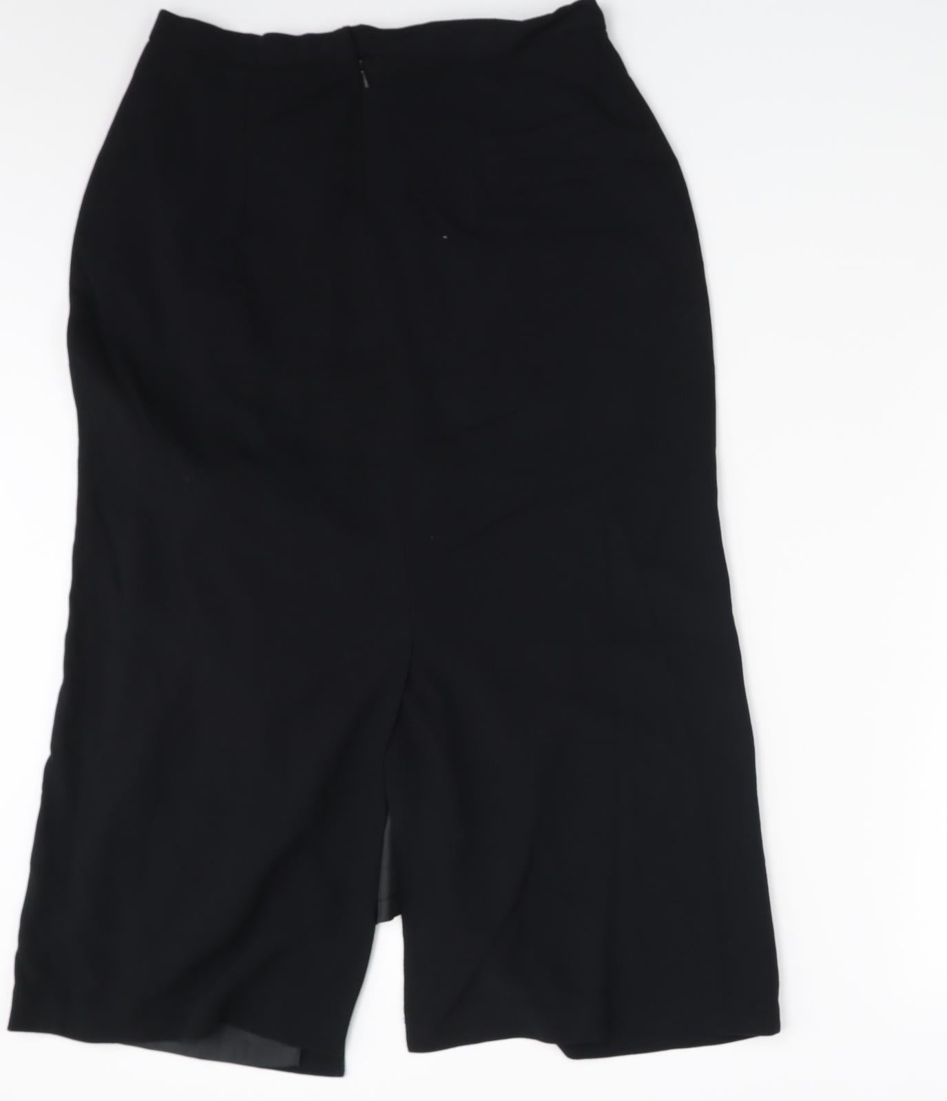 Katy Baker Womens Black   A-Line Skirt Size 16