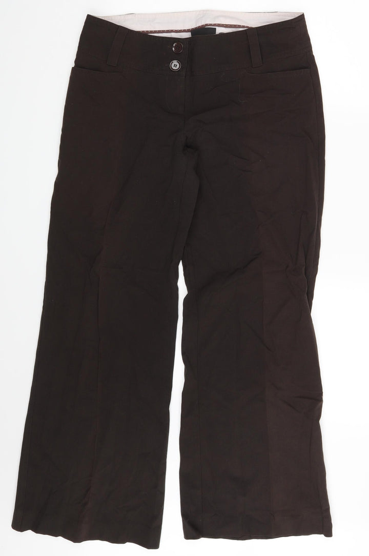 New Look Womens Brown Trousers Size 12 L30 in
