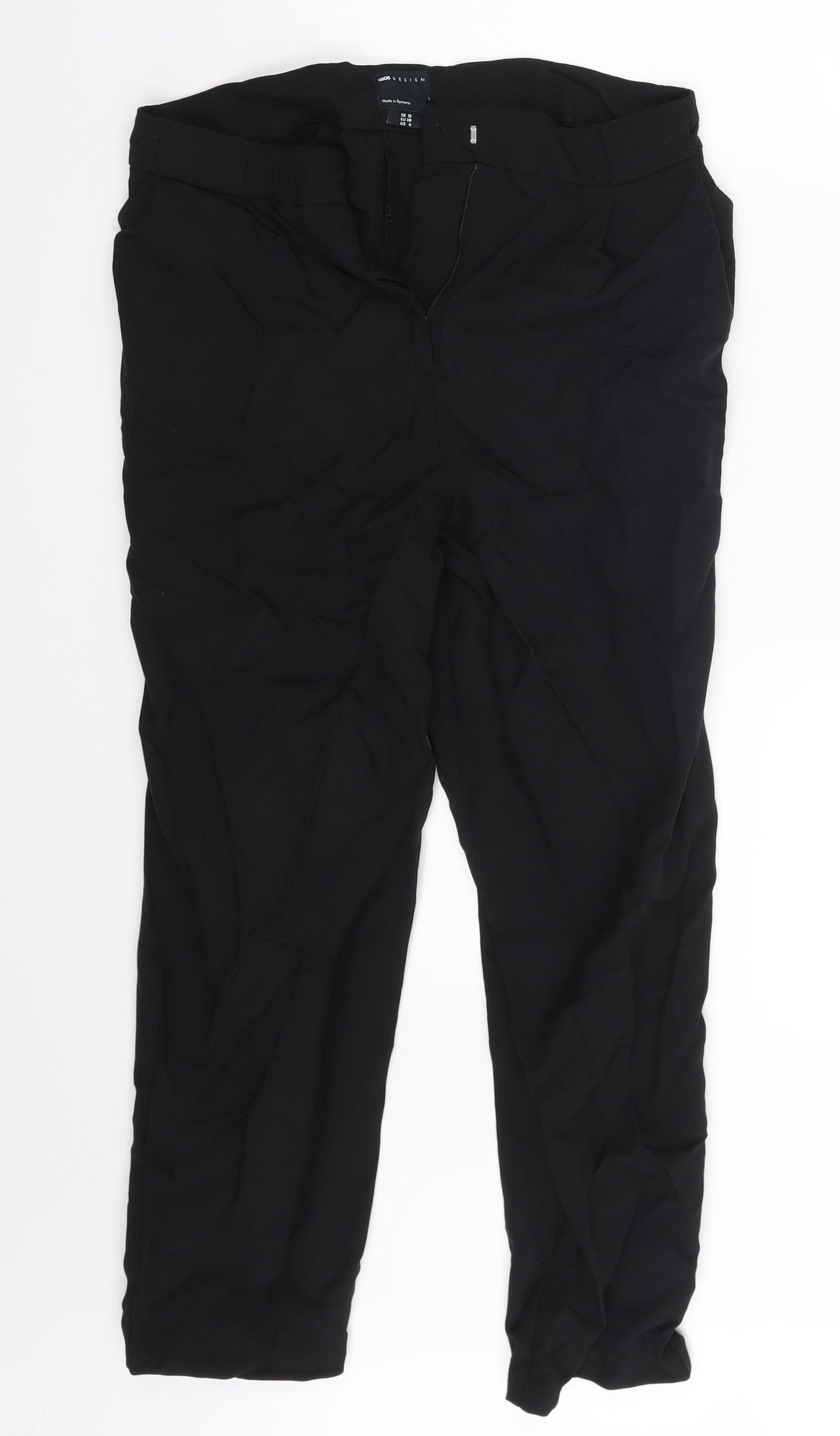 ASOS Womens Black   Trousers  Size 10 L24 in