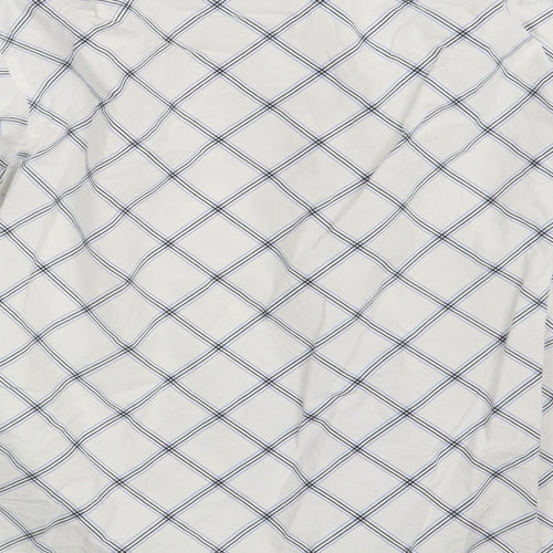 Grand Banks Mens White Check   Button-Up Size S