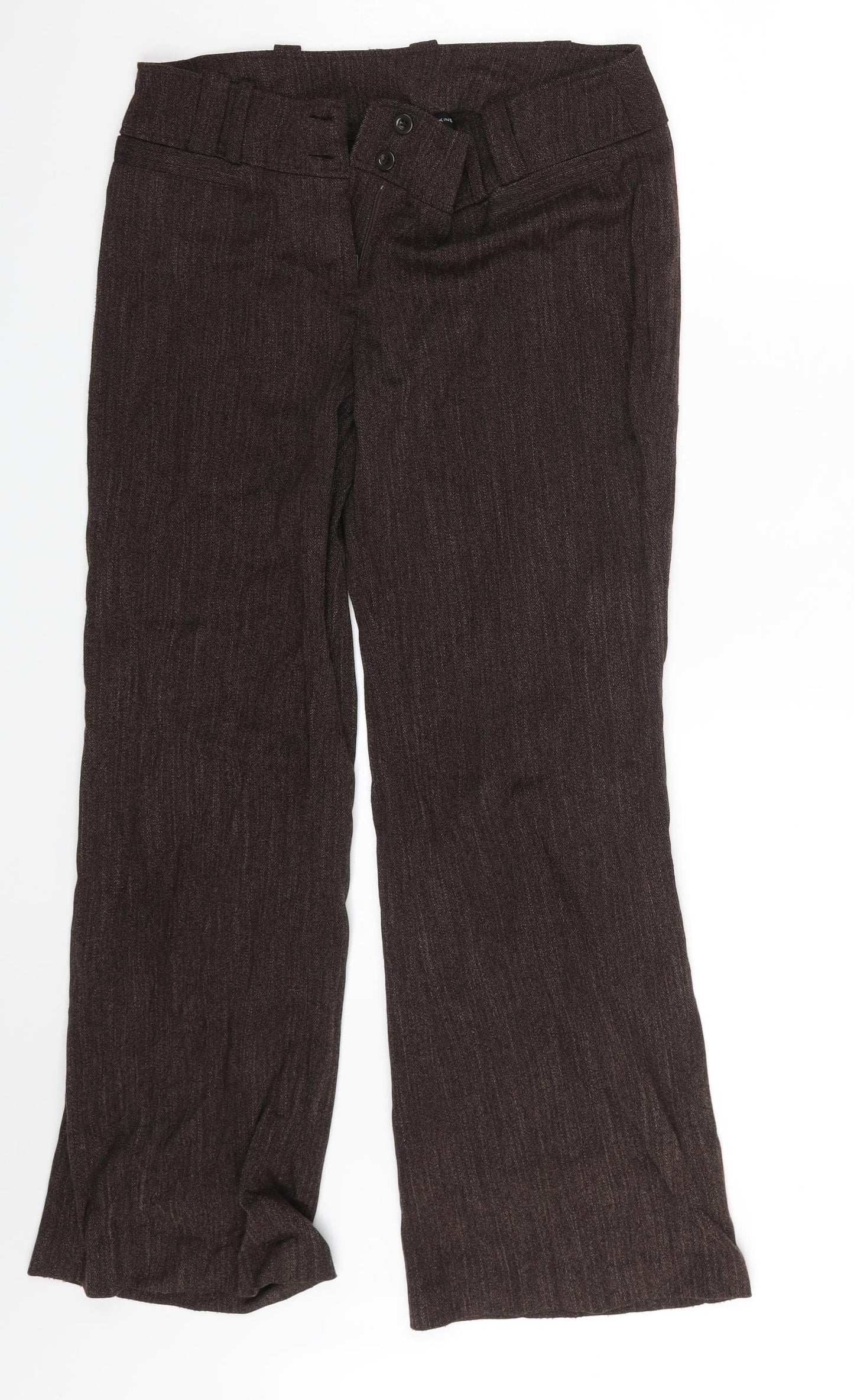 Dorothy Perkins Womens Brown   Trousers  Size 12 L27 in