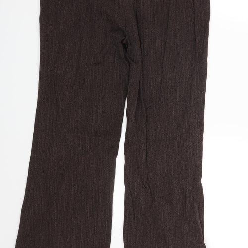 Dorothy Perkins Womens Brown   Trousers  Size 12 L27 in