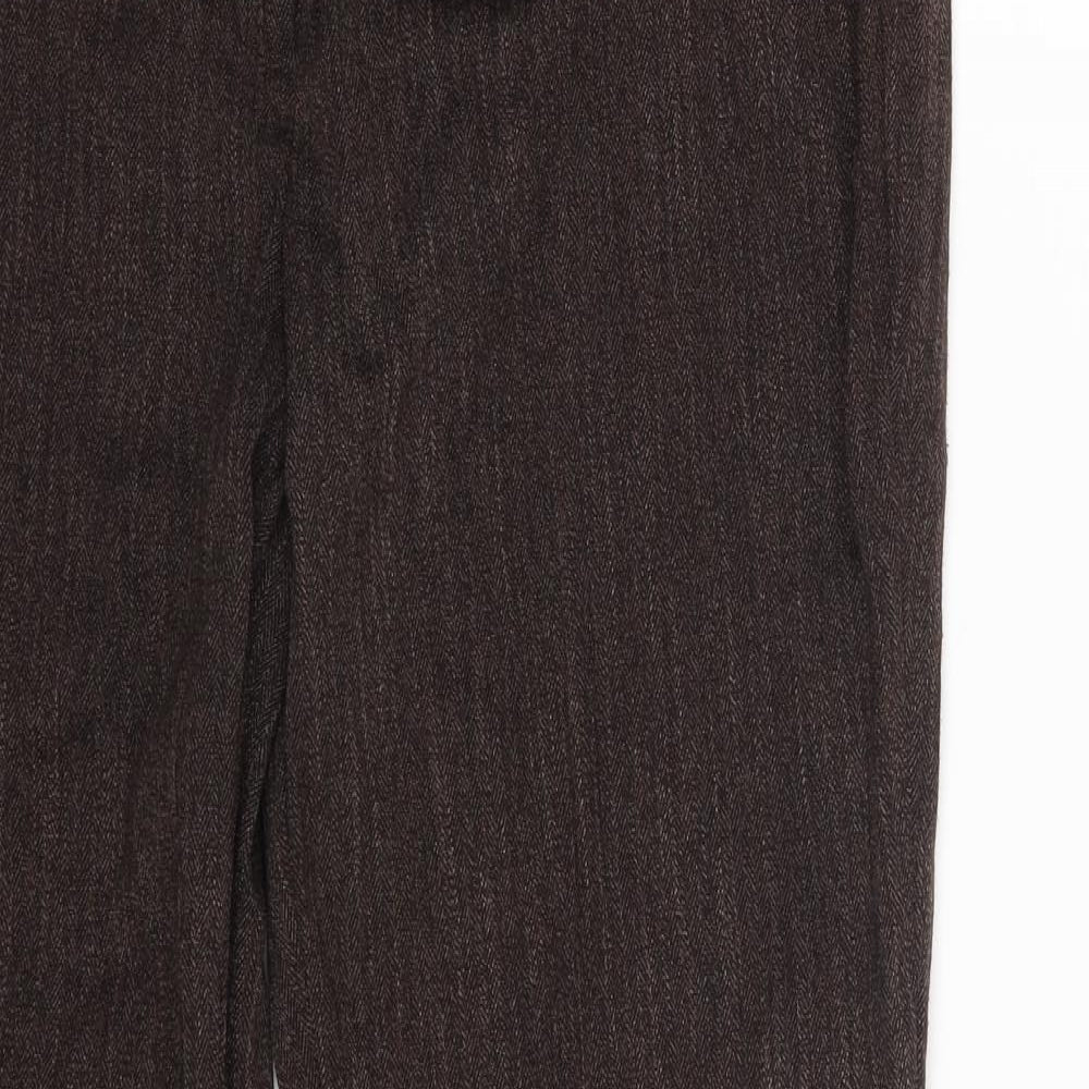 Dorothy Perkins Womens Brown   Trousers  Size 12 L27 in