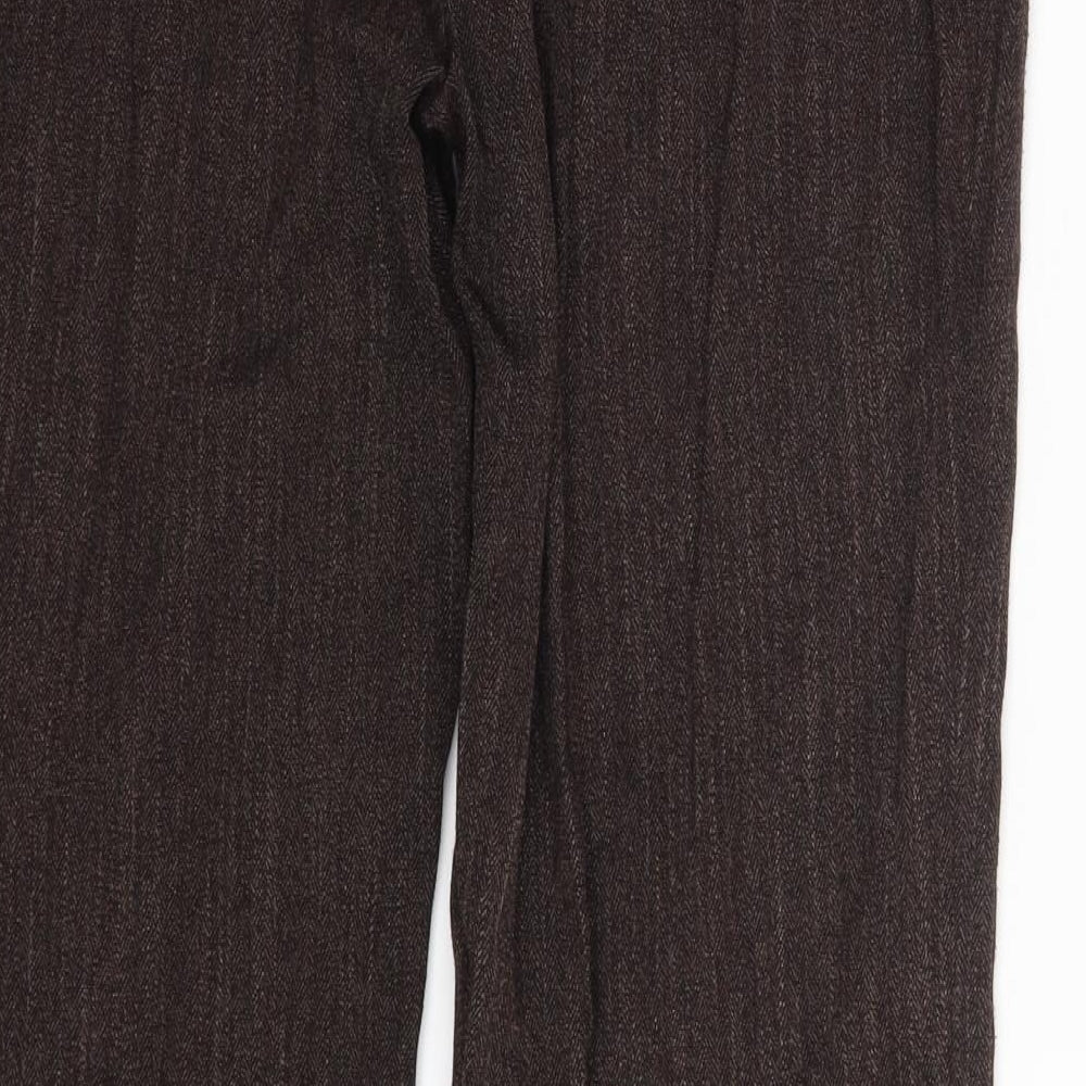 Dorothy Perkins Womens Brown   Trousers  Size 12 L27 in