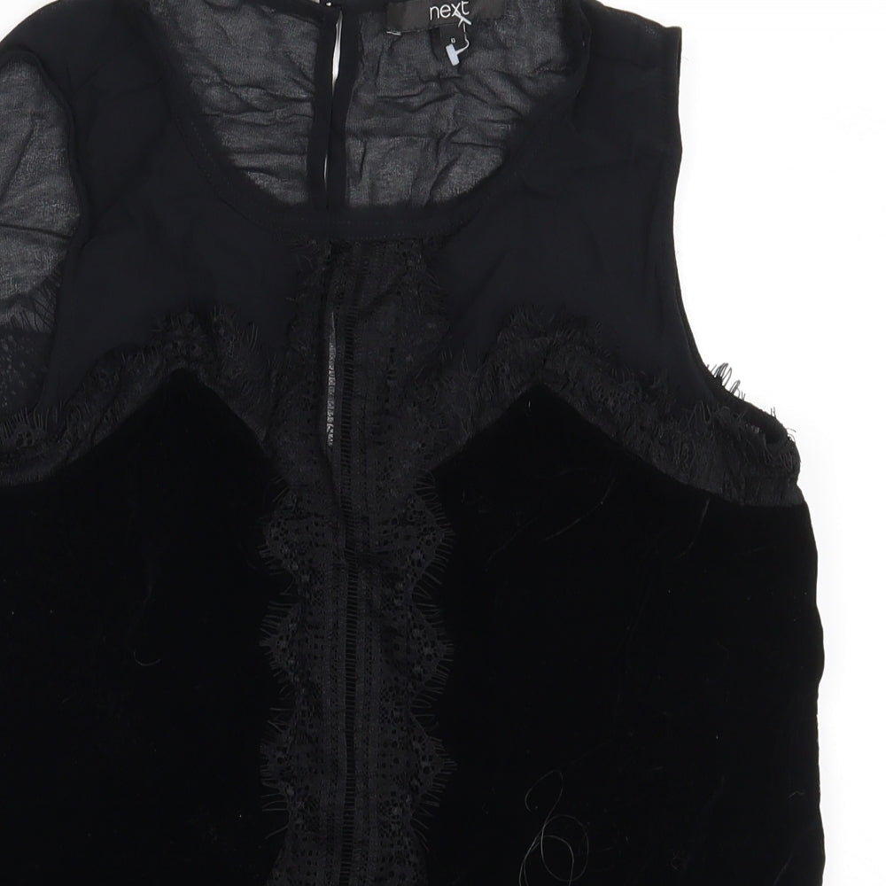 NEXT Womens Black   Basic Blouse Size 6