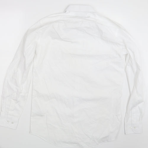 m&S Mens White    Button-Up Size 15.5