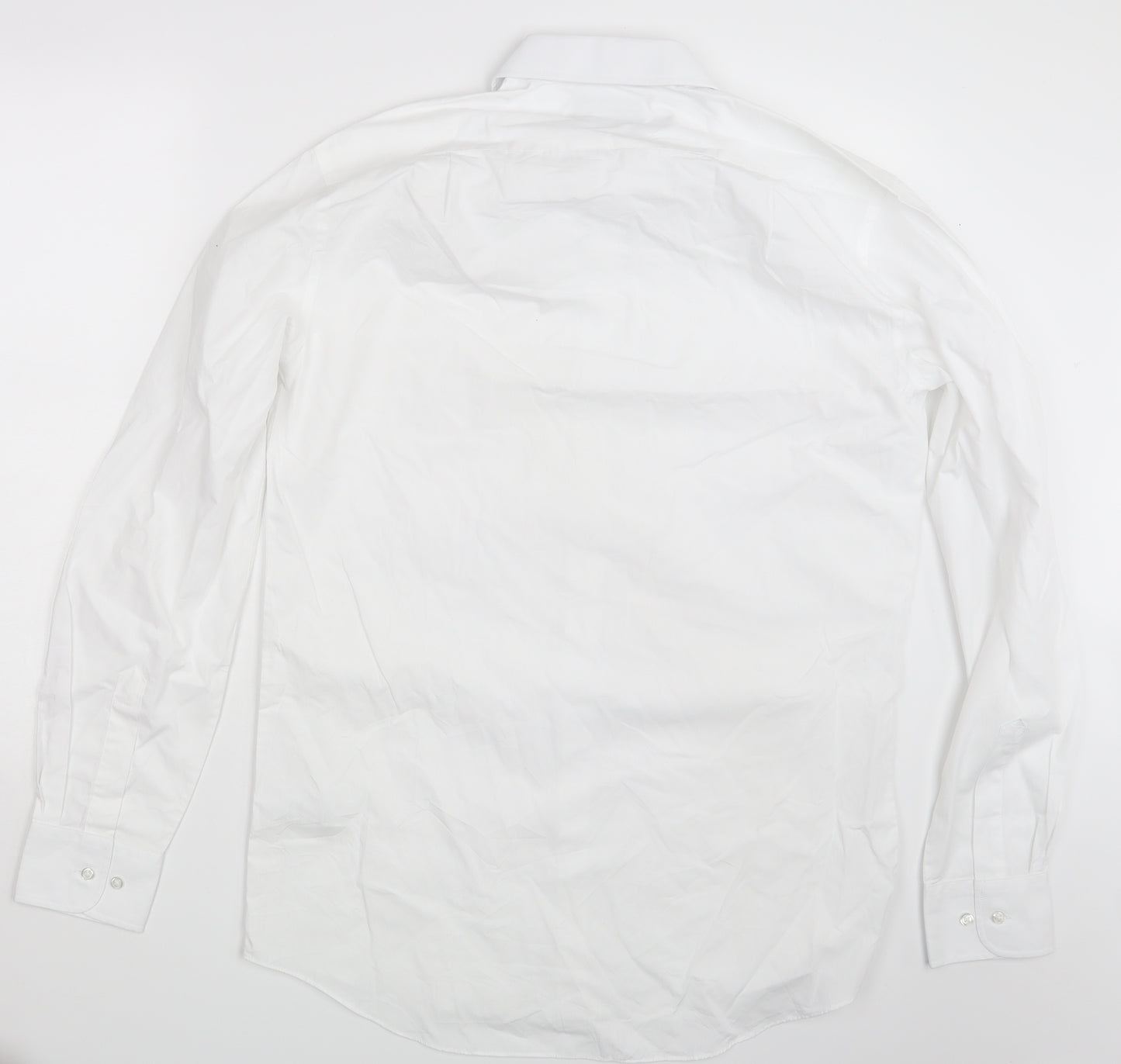 m&S Mens White    Button-Up Size 15.5