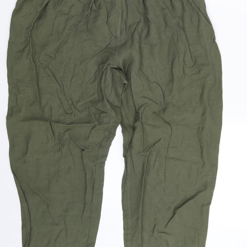 Limited  Edition  Womens Green   Sweatpants Trousers Size 12 L25 in