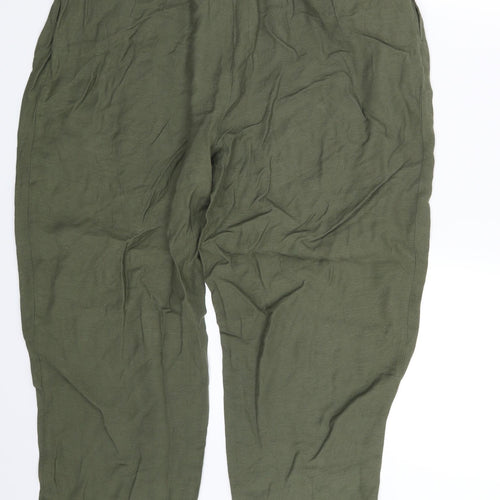 Limited  Edition  Womens Green   Sweatpants Trousers Size 12 L25 in