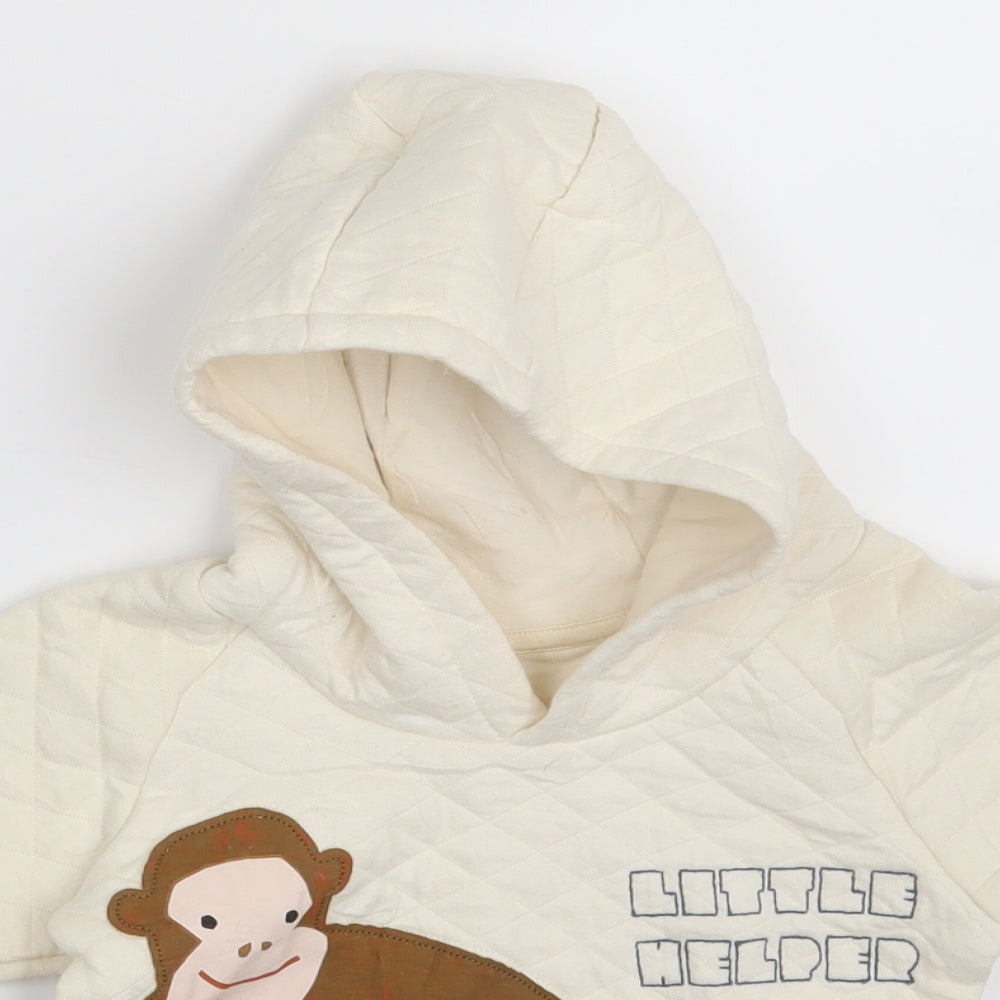 M&S Boys Ivory   Pullover Jumper Size 12-18 Months