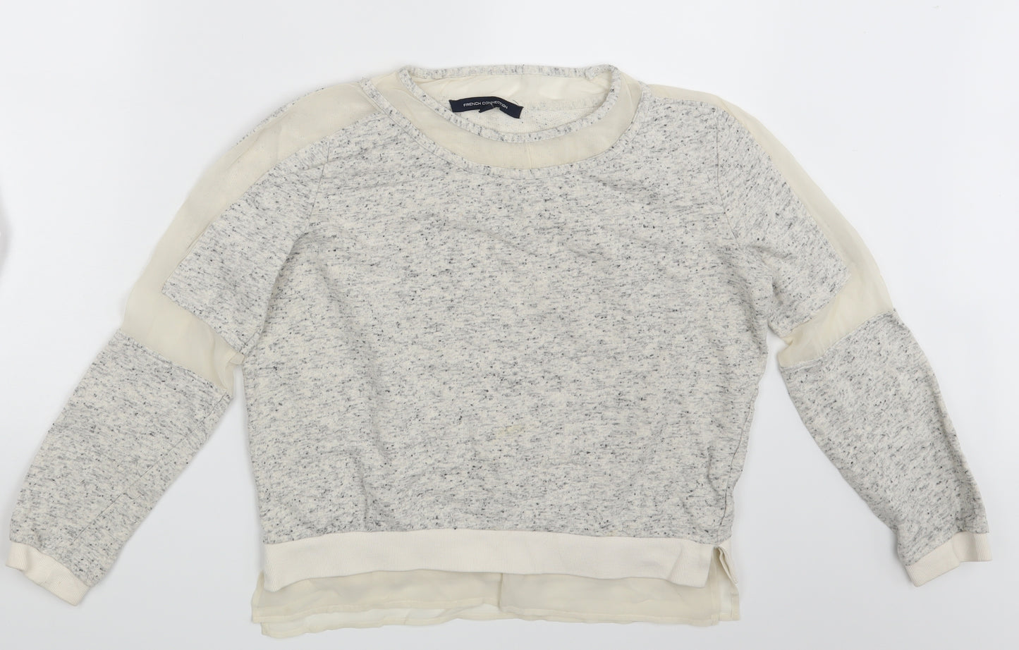 French Connection Womens Beige   Pullover Sweatshirt Size S