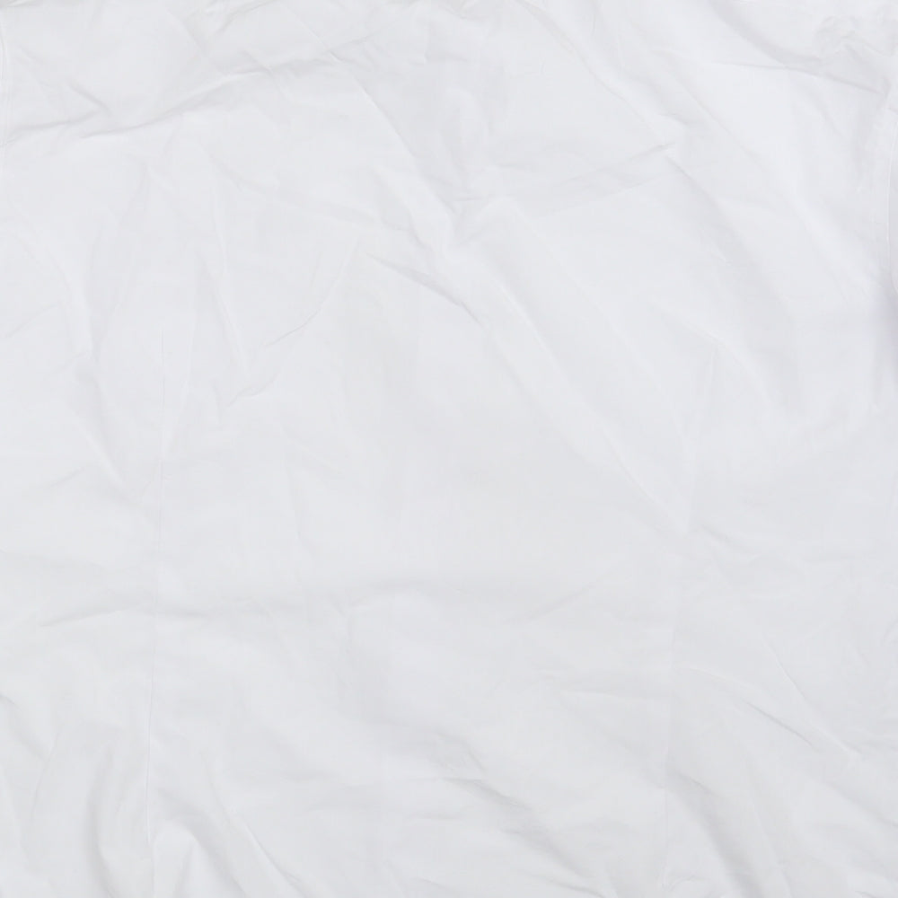M&S Mens White    Button-Up Size 17.5