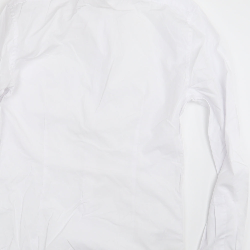 M&S Mens White    Button-Up Size 14.5
