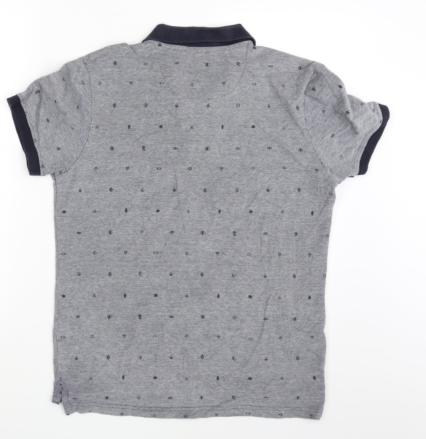 SoulCal & Co Mens Grey Polka Dot   Polo Size XL