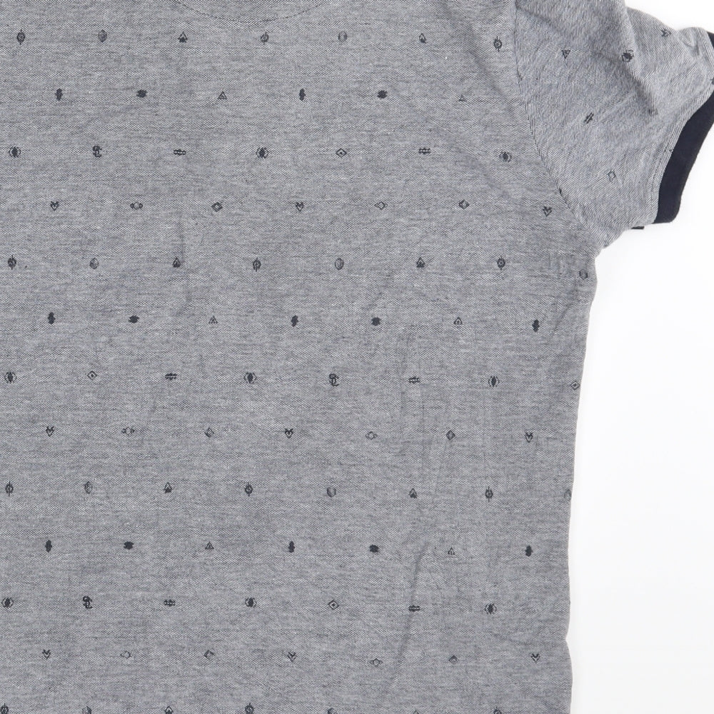 SoulCal & Co Mens Grey Polka Dot   Polo Size XL