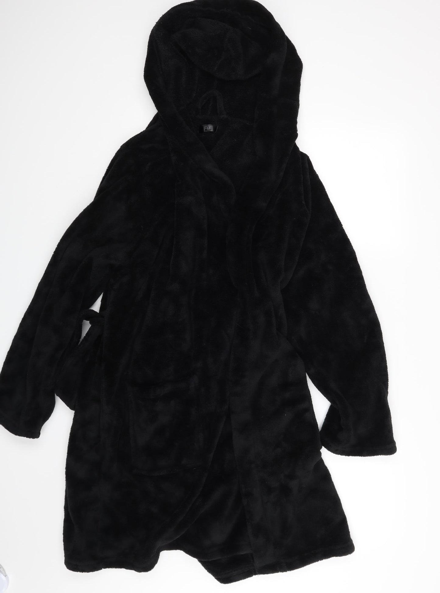F&F Mens Black    Robe Size L