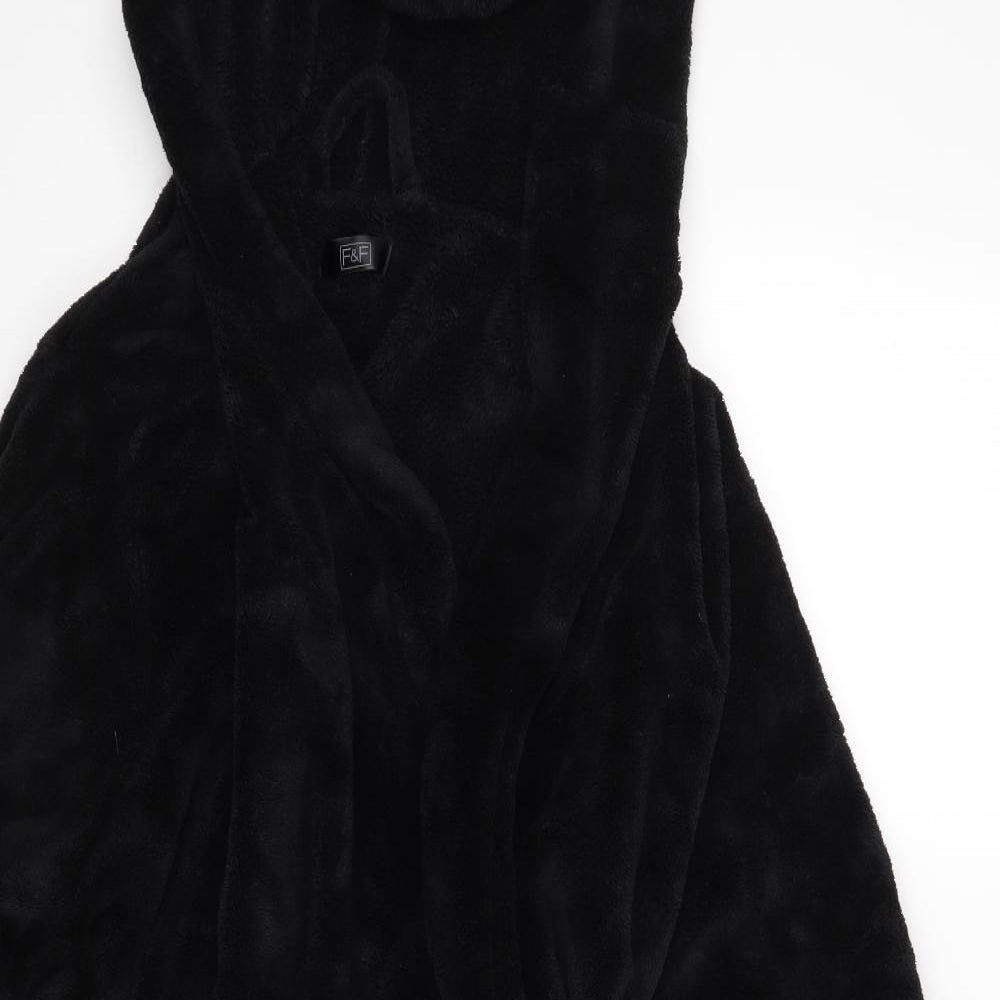F&F Mens Black    Robe Size L