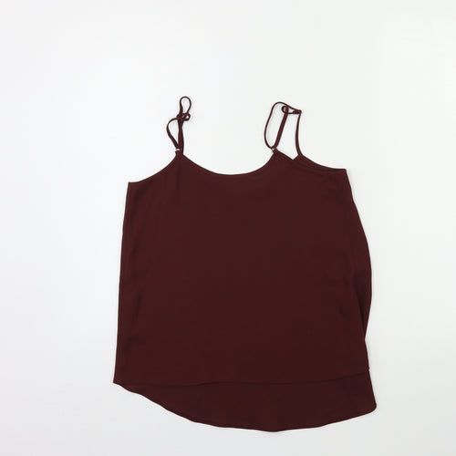 Dorothy Perkins Womens Brown   Basic Tank Size 6