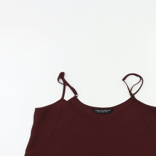 Dorothy Perkins Womens Brown   Basic Tank Size 6