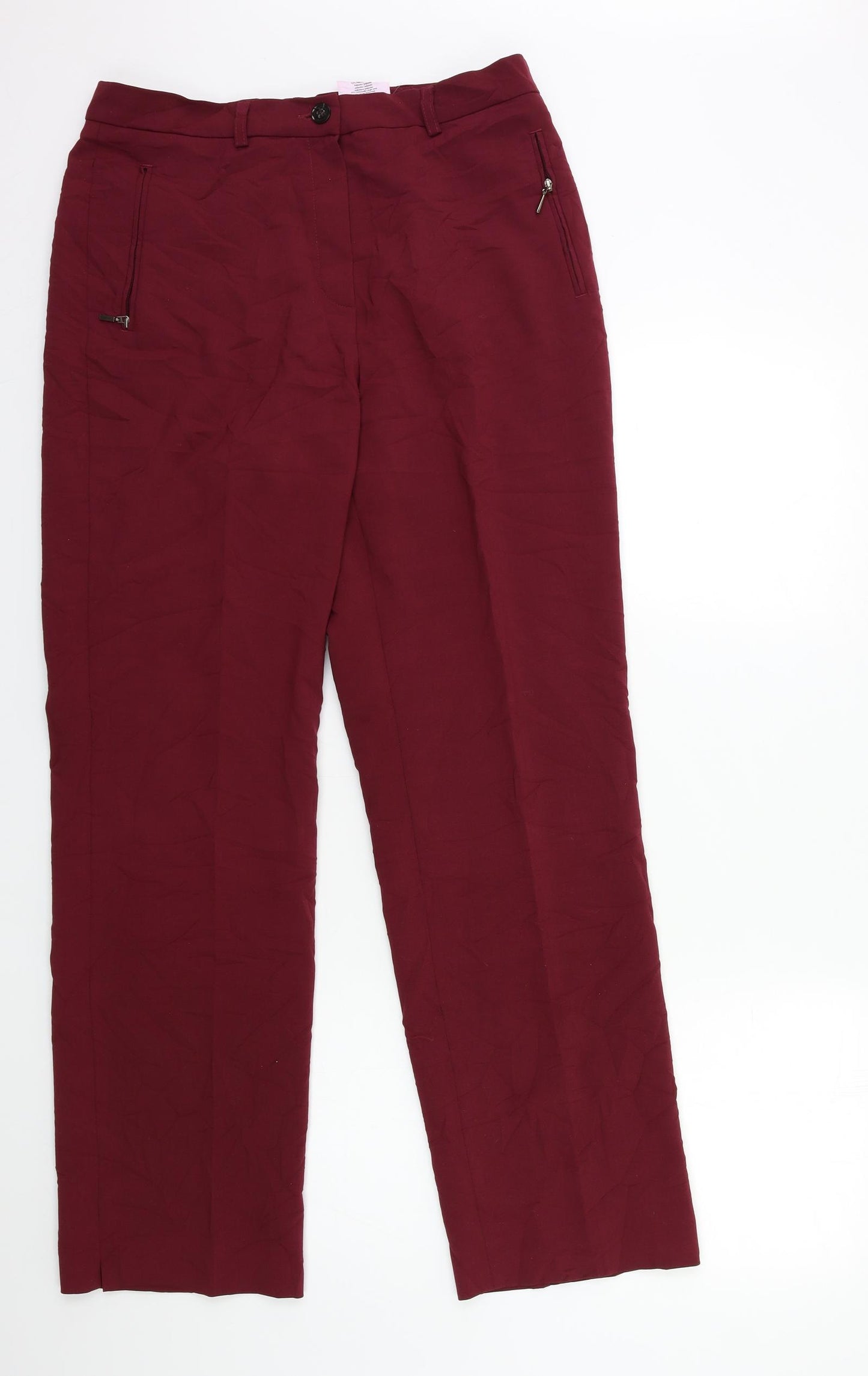 GARDEUR Womens Red   Trousers  Size 12 L31 in