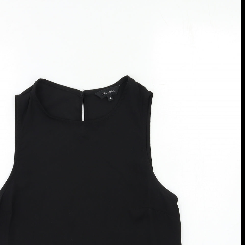 New Look Womens Black   Basic Tank Size 10