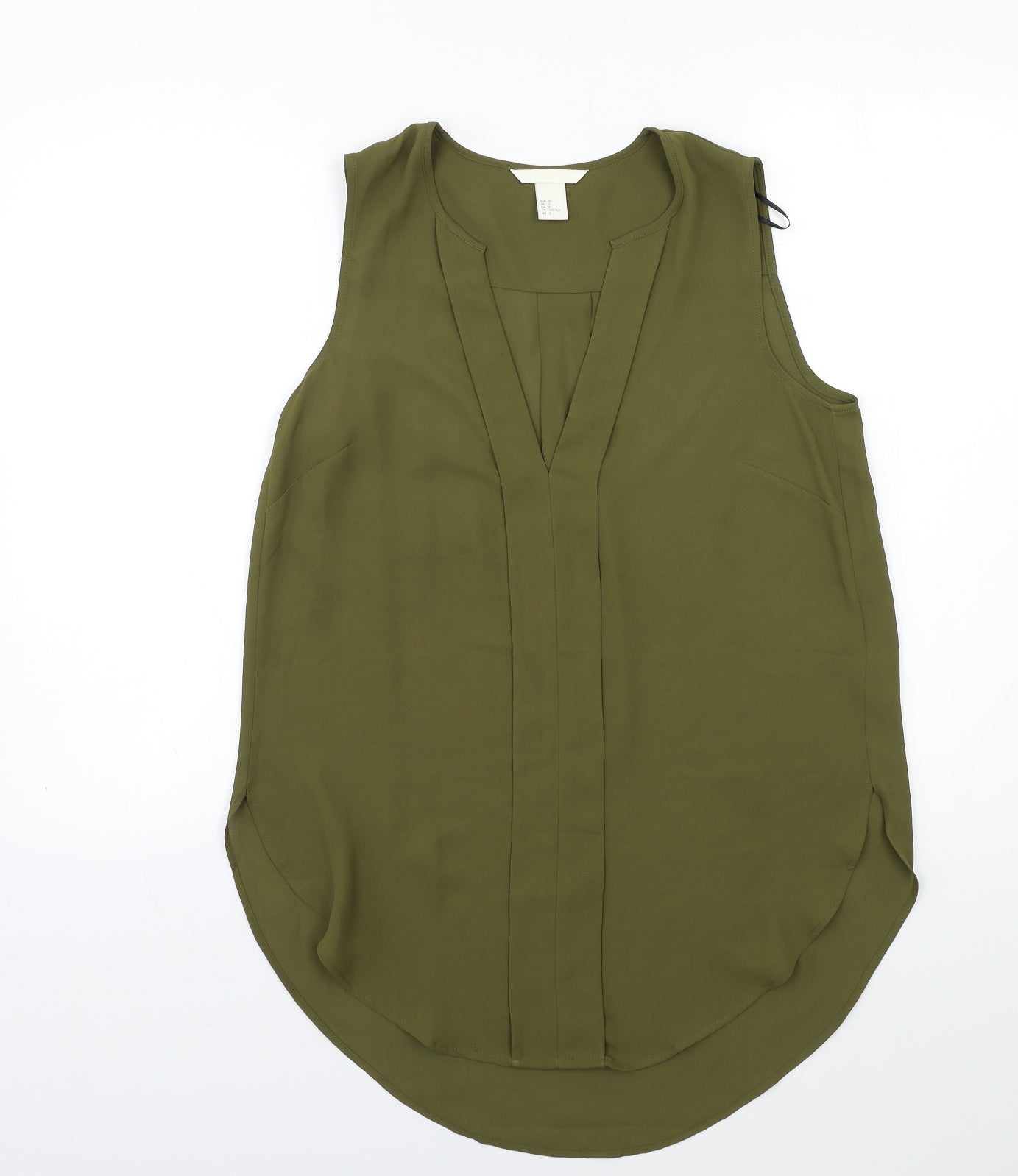 H&M Womens Green   Basic Blouse Size 4