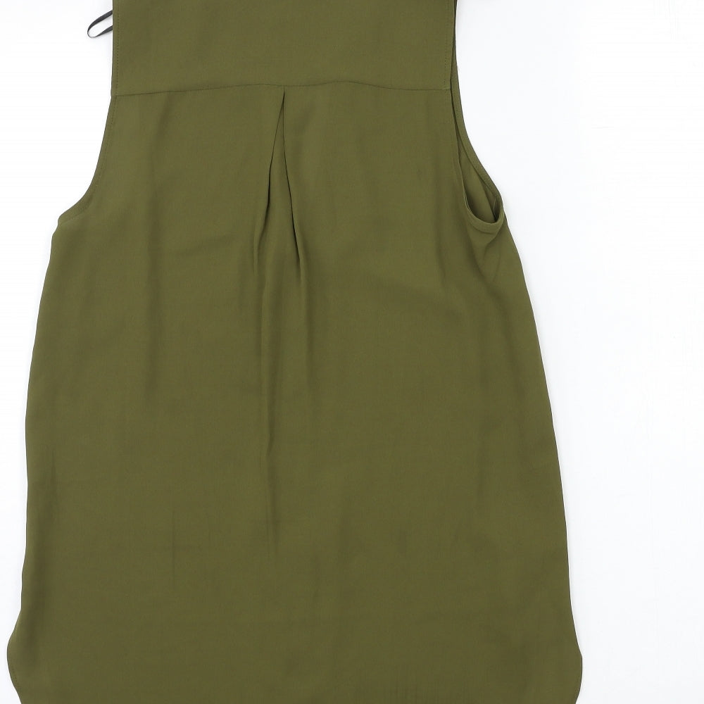 H&M Womens Green   Basic Blouse Size 4