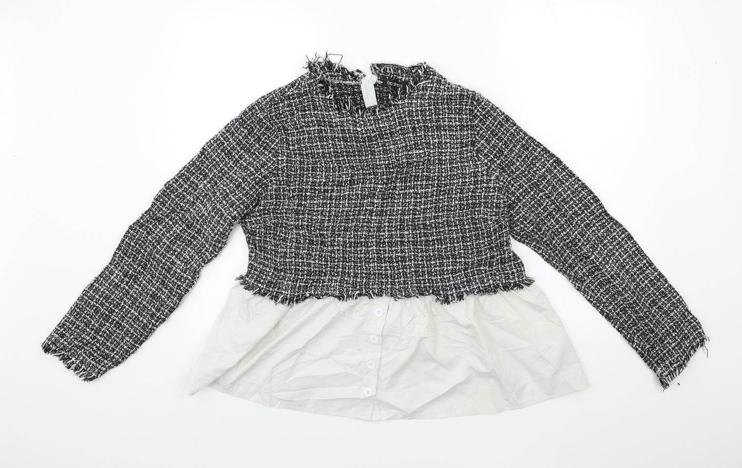 Boohoo Womens Grey   Basic Blouse Size 18