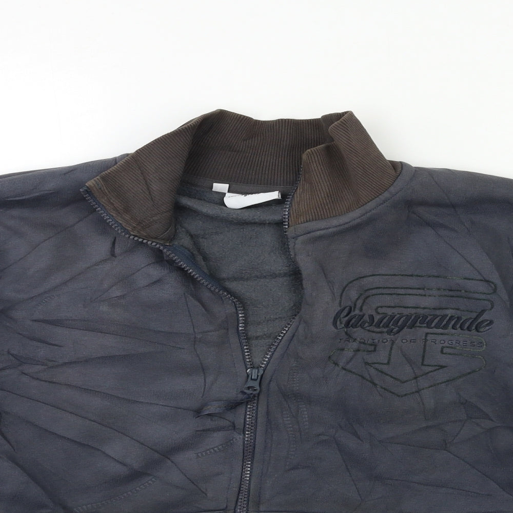 casagrande group Mens Grey   Full Zip Sweatshirt Size L