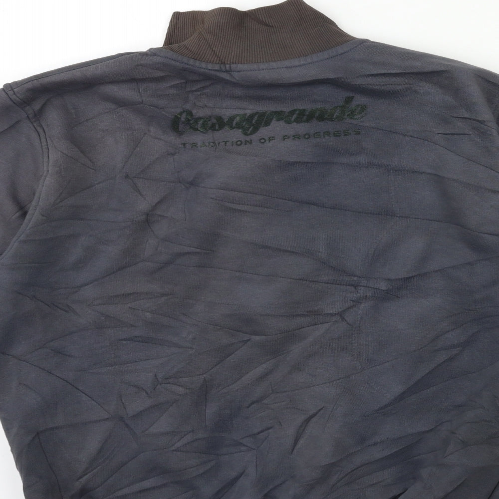 casagrande group Mens Grey   Full Zip Sweatshirt Size L