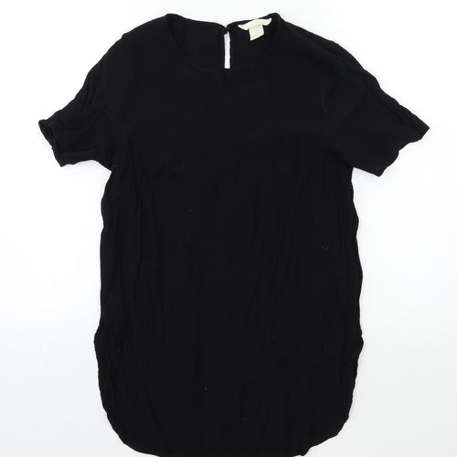 H&M Womens Black   Basic T-Shirt Size 8