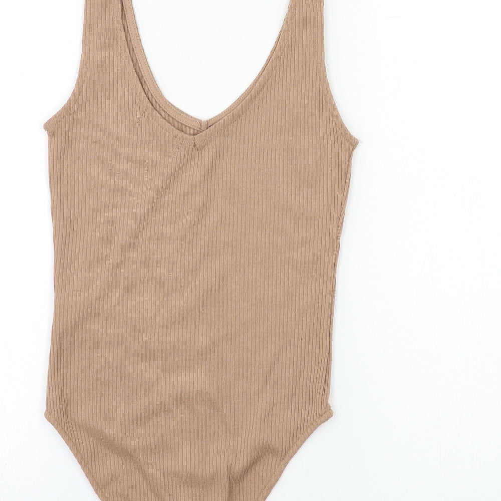 Primark Womens Beige  Knit Basic Tank Size 6