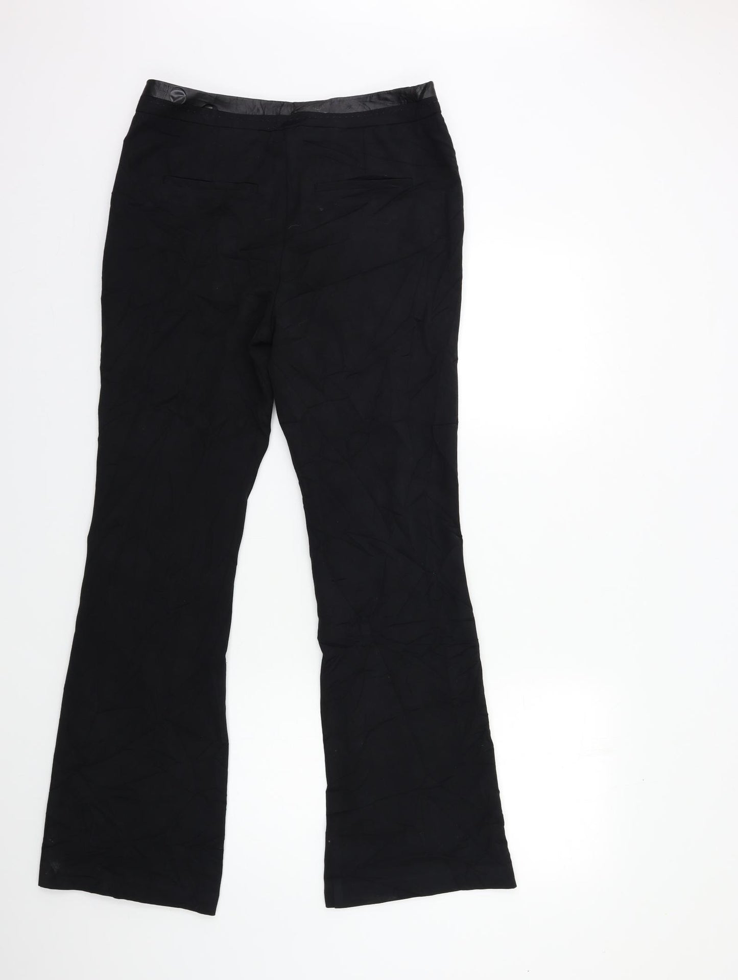Per Una Womens Black   Trousers  Size 10 L30 in