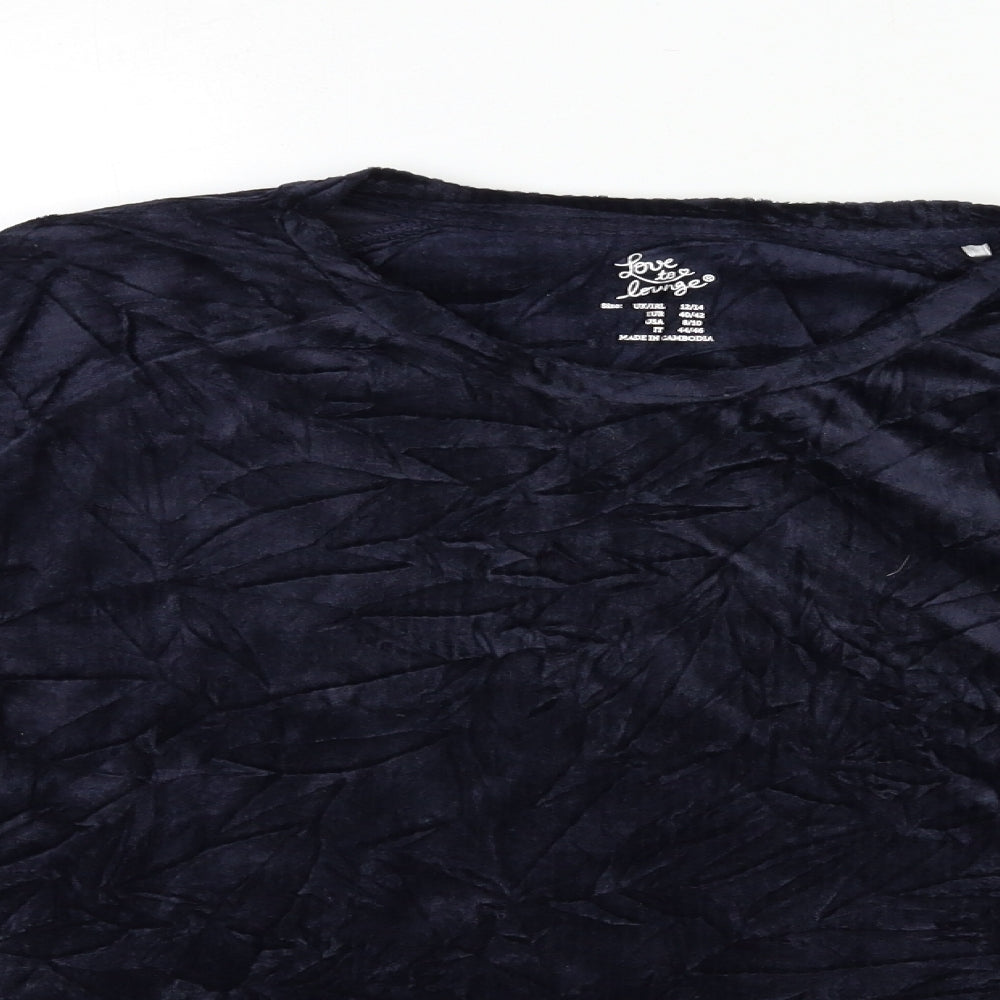 love to lounge Womens Blue   Top Pyjama Top Size 12