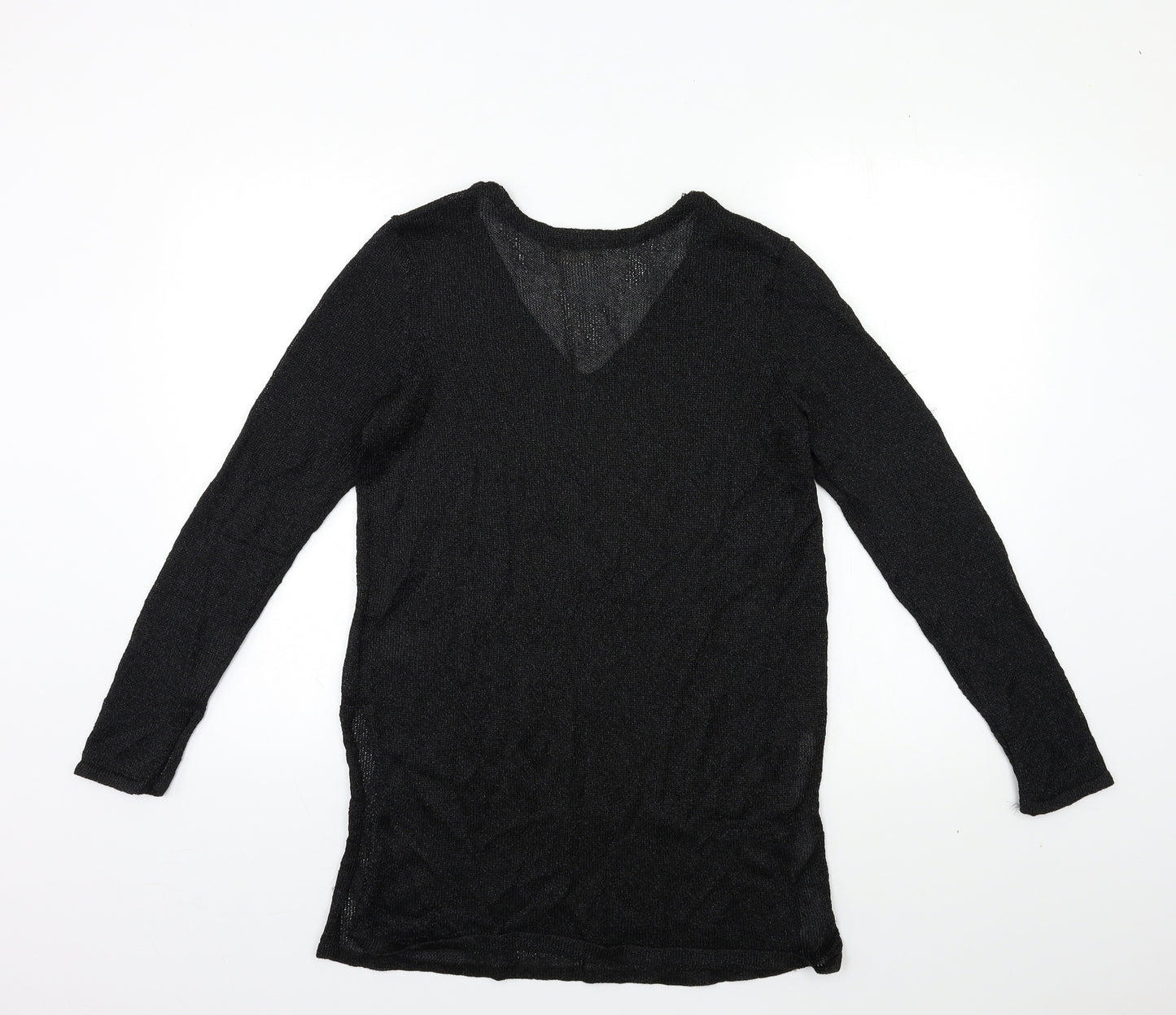 H&M Womens Black  Knit Pullover Jumper Size S